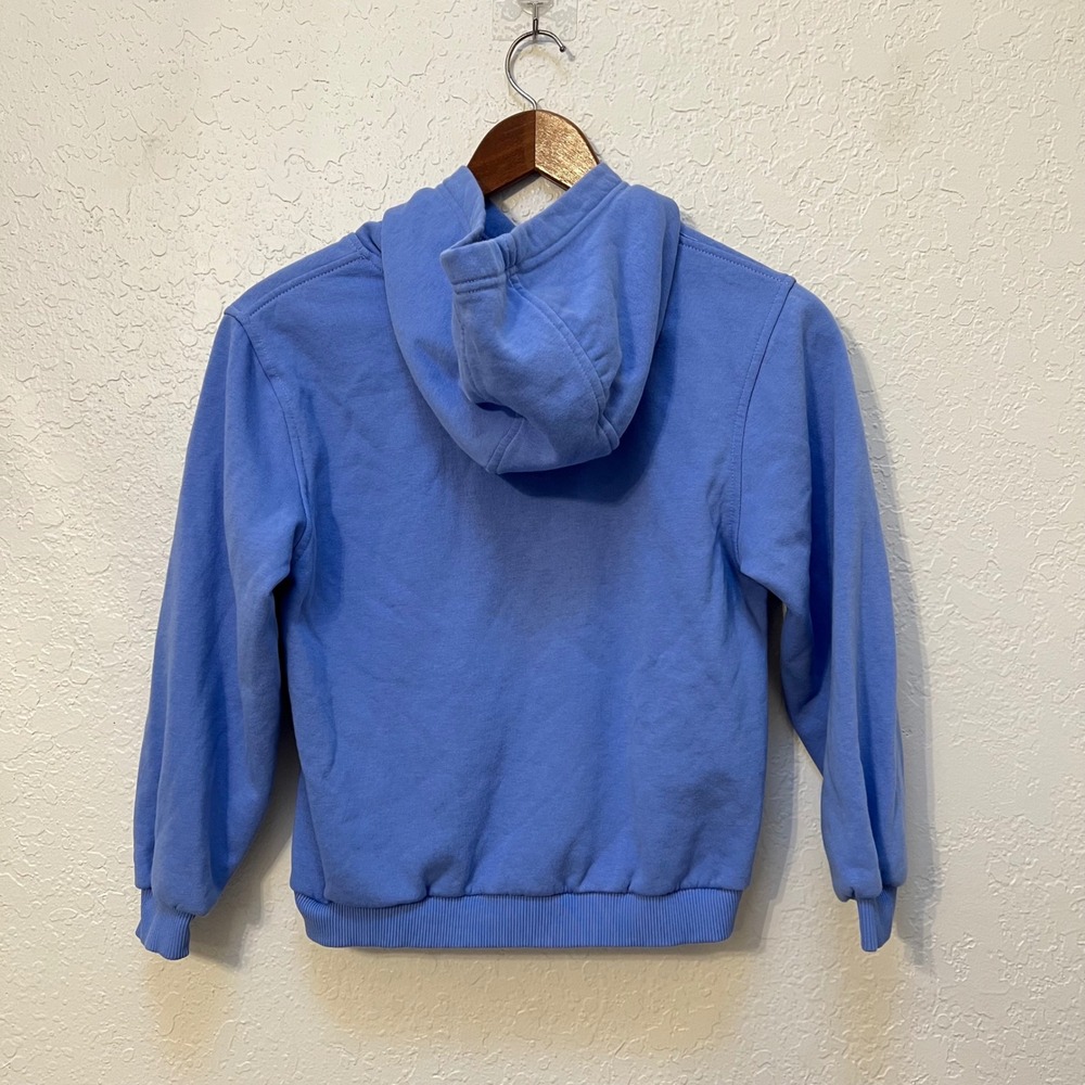 Nike Sportswear Big Kids Fleece Hoodie Blue Futura Logo Pullover Size Medium - Picture 6 of 7